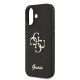 Калъф Guess PU Fixed Glitter 4G Metal Logo Black GUHCP17SHG4SGK за Apple iPhone 17