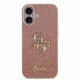 Калъф Guess PU Fixed Glitter 4G Metal Logo Pink GUHCP17SHG4SGP за Apple iPhone 17