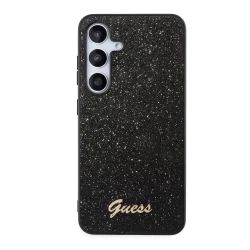 Калъф Guess Glitter Flakes Metal Logo GUHCS24SHGGSHK за Samsung Galaxy S24