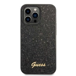 Калъф Guess PC/TPU Glitter Flakes Metal Logo Black GUHCP14XHGGSHK за Apple iPhone 14 Pro Max