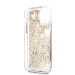 Калъф GUESS Glitter Hearts Gold GUHCN61GLHFLGO за Apple iPhone 11