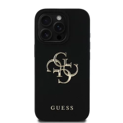 Калъф Guess PU Grained 4G Metal Logo GUHCP14LPGT4MBK за Apple iPhone 14 Pro