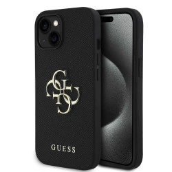 Калъф Guess PU Grained 4G Metal Logo GUHCP14SPGT4MBK за Apple iPhone 14