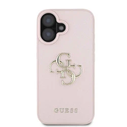 Калъф Guess PU Grained 4G Metal Logo GUHCP16SPGT4MBP за Apple iPhone 16