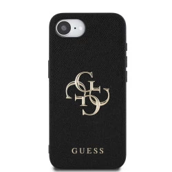 Калъф Guess PU Grained 4G Metal Logo GUHCPSE4PGT4MBK за Apple iPhone 16e