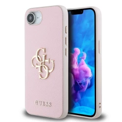 Калъф Guess PU Grained 4G Metal Logo GUHCPSE4PGT4MBP за Apple iPhone 16e