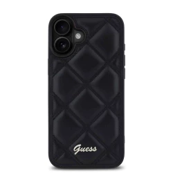 Калъф Guess GUHCP16SPSQSQSK PU Leather Quilted Black за Apple iPhone 16