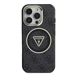 Калъф Guess IML 4G Glitter and Triangle Logo MagSafe GUHMP16LHG4PRTGK за Apple iPhone 16 Pro