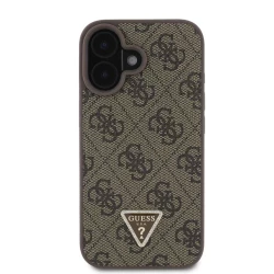 Калъф Guess 4G Strass Triangle Metal Logo + Crossbody Strap GUHCP16SP4TDSCPW за Apple iPhone 16