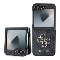 Калъф Guess PU 4G Metal Logo Grey GUHCZF64GMGGR за Samsung Galaxy Z Flip 6