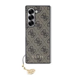Калъф Guess GUHCZFD6GF4GBR 4G Charms Brown за Samsung Galaxy Z Fold 6