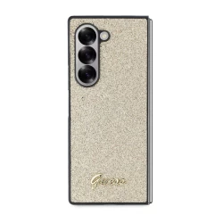 Калъф Guess GUHCZFD6HGGSHD PC/TPU Glitter Flakes Metal Logo Gold за Samsung Galaxy Z Fold 6