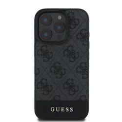 Калъф Guess PU 4G Stripe Black GUHCP16LG4GLGR за Apple iPhone 16 Pro