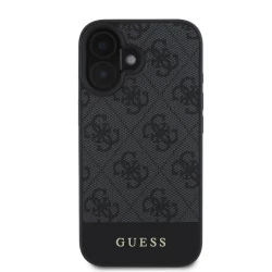 Калъф Guess PU 4G Stripe Grey GUHCP16SG4GLGR за Apple iPhone 16