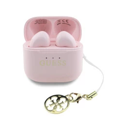 Слушалки GUESS Classic Logo Charm - (GUTWSXMCCLP), TWS, с Bluetooth