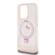 Калъф Hello Kitty IML Ringstand Glitter Kitty Head Logo Pink HKHMP15LHRSGEP за Apple iPhone 15 Pro