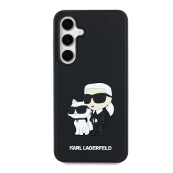 Калъф Karl Lagerfeld 3D Rubber Karl and Choupette KLHCS24FE3DRKCNK за Samsung Galaxy S24 FE
