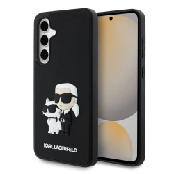 Калъф Karl Lagerfeld 3D Rubber Karl and Choupette KLHCS24FE3DRKCNK за Samsung Galaxy S24 FE