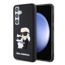 Калъф Karl Lagerfeld 3D Rubber Karl and Choupette KLHCS24M3DRKCNK за Samsung Galaxy S24 Plus