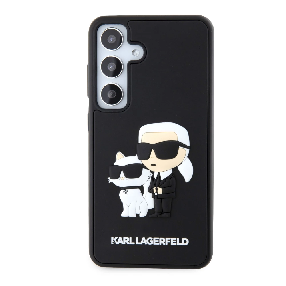 Калъф Karl Lagerfeld 3D Rubber Karl and Choupette KLHCS24S3DRKCNK за Samsung Galaxy S24