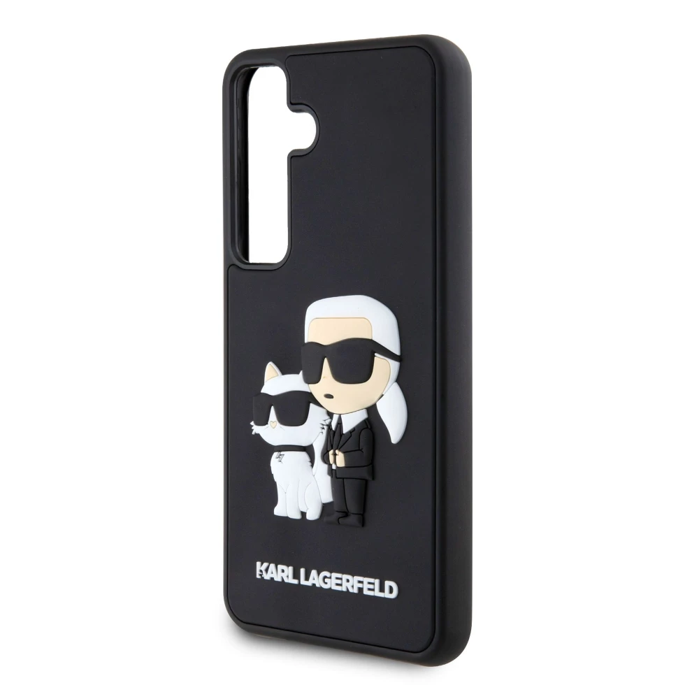 Калъф Karl Lagerfeld 3D Rubber Karl and Choupette KLHCS24S3DRKCNK за Samsung Galaxy S24