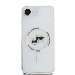Калъф Karl Lagerfeld IML K/C Heads Metal Frame MagSafe KLHMPSE4HLSKCH за Apple iPhone 16e