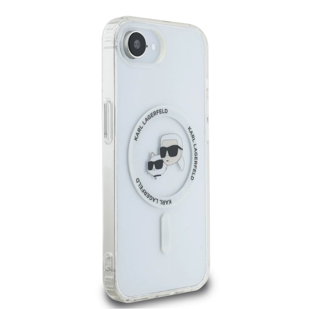 Калъф Karl Lagerfeld IML K/C Heads Metal Frame MagSafe KLHMPSE4HLSKCH за Apple iPhone 16e