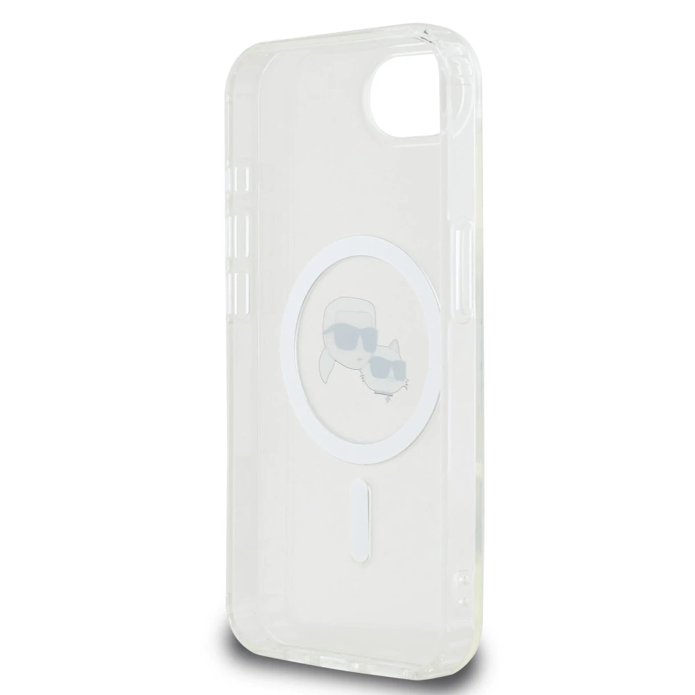 Калъф Karl Lagerfeld IML K/C Heads Metal Frame MagSafe KLHMPSE4HLSKCH за Apple iPhone 16e