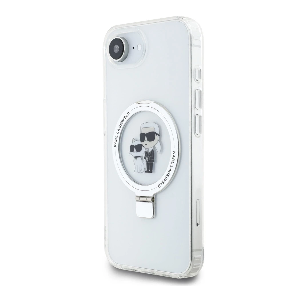 Калъф Karl Lagerfeld - Ringstand K/C MagSafe KLHMPSE4HMRSKCH за Apple iPhone 16e