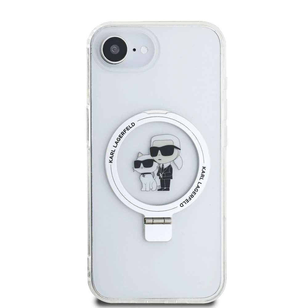 Калъф Karl Lagerfeld - Ringstand K/C MagSafe KLHMPSE4HMRSKCH за Apple iPhone 16e