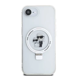 Калъф Karl Lagerfeld - Ringstand K/C MagSafe KLHMPSE4HMRSKCH за Apple iPhone 16e