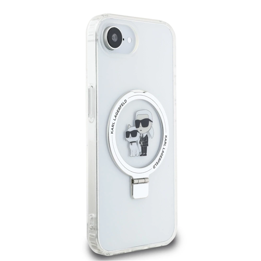 Калъф Karl Lagerfeld - Ringstand K/C MagSafe KLHMPSE4HMRSKCH за Apple iPhone 16e