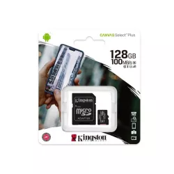 Карта памет KINGSTON - class 10 + адаптер, 128GB