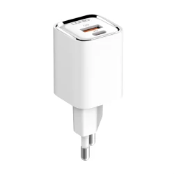Зарядно устройство 220V LDNIO 30W - A2317C, USB-A, USB-C + кабел Type-C към Type-C