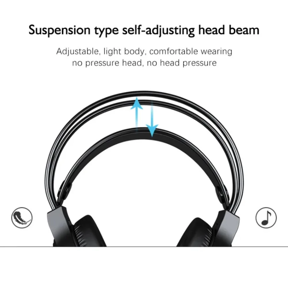 Геймърски слушалки с микрофон LENOVO - G80A , OVER-EAR, 3.5мм