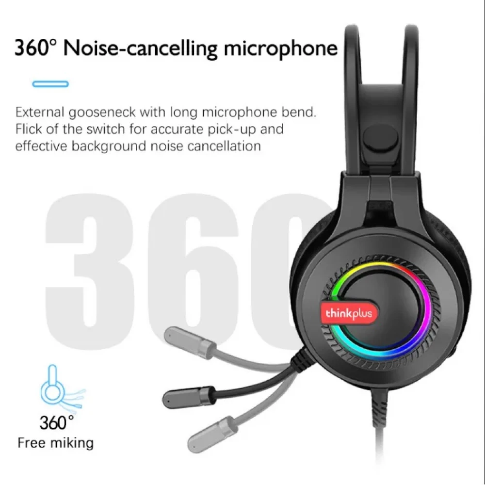 Геймърски слушалки с микрофон LENOVO - G80A , OVER-EAR, 3.5мм
