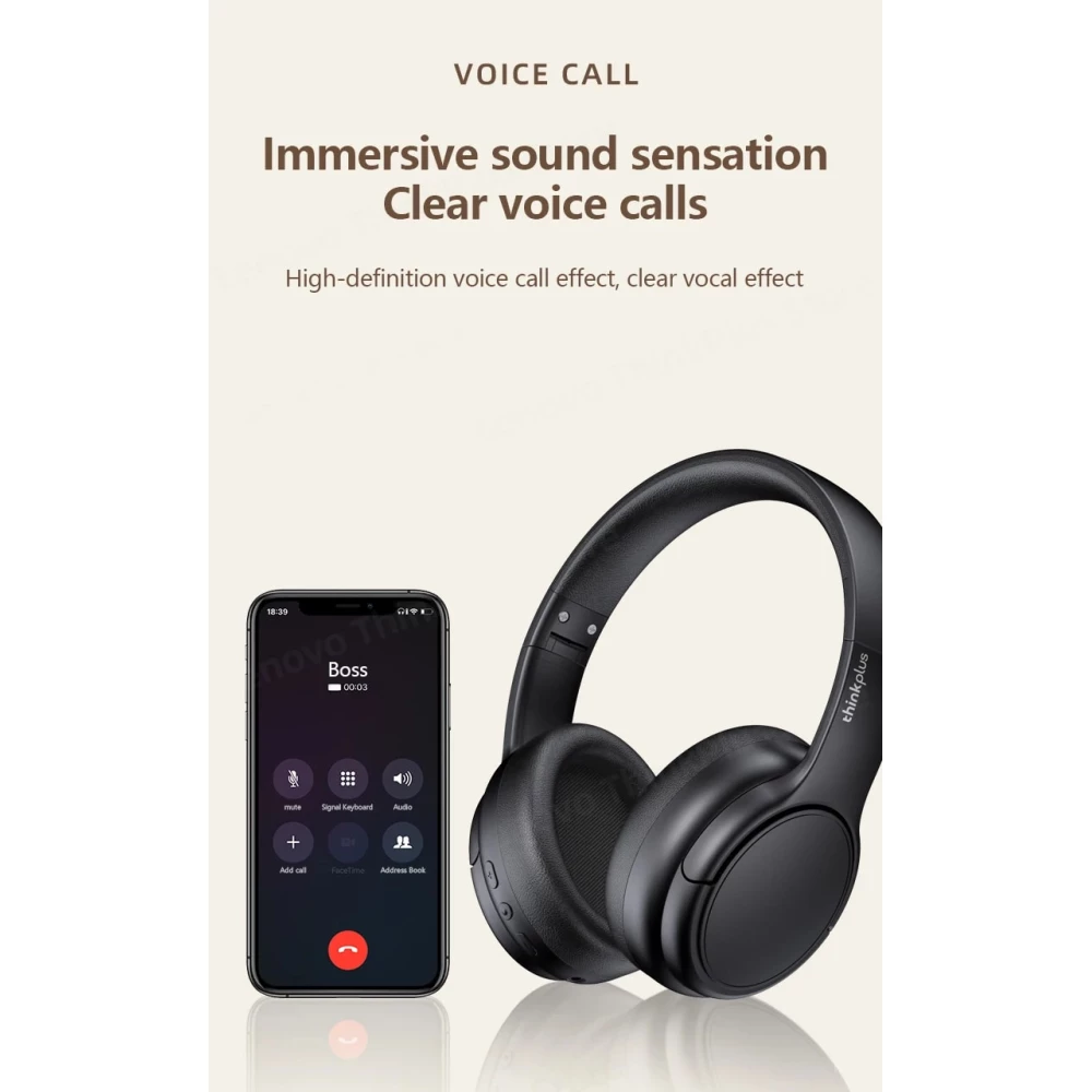 Bluetooth слушалки LENOVO ThinkPlus - TH20 , OVER-EAR