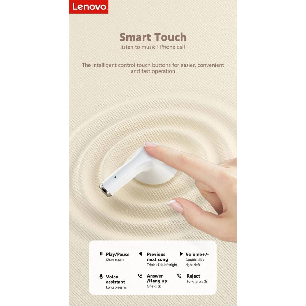 Безжични слушалки LENOVO ThinkPlus Live pods - X15 Pro, SinglePoint TWS