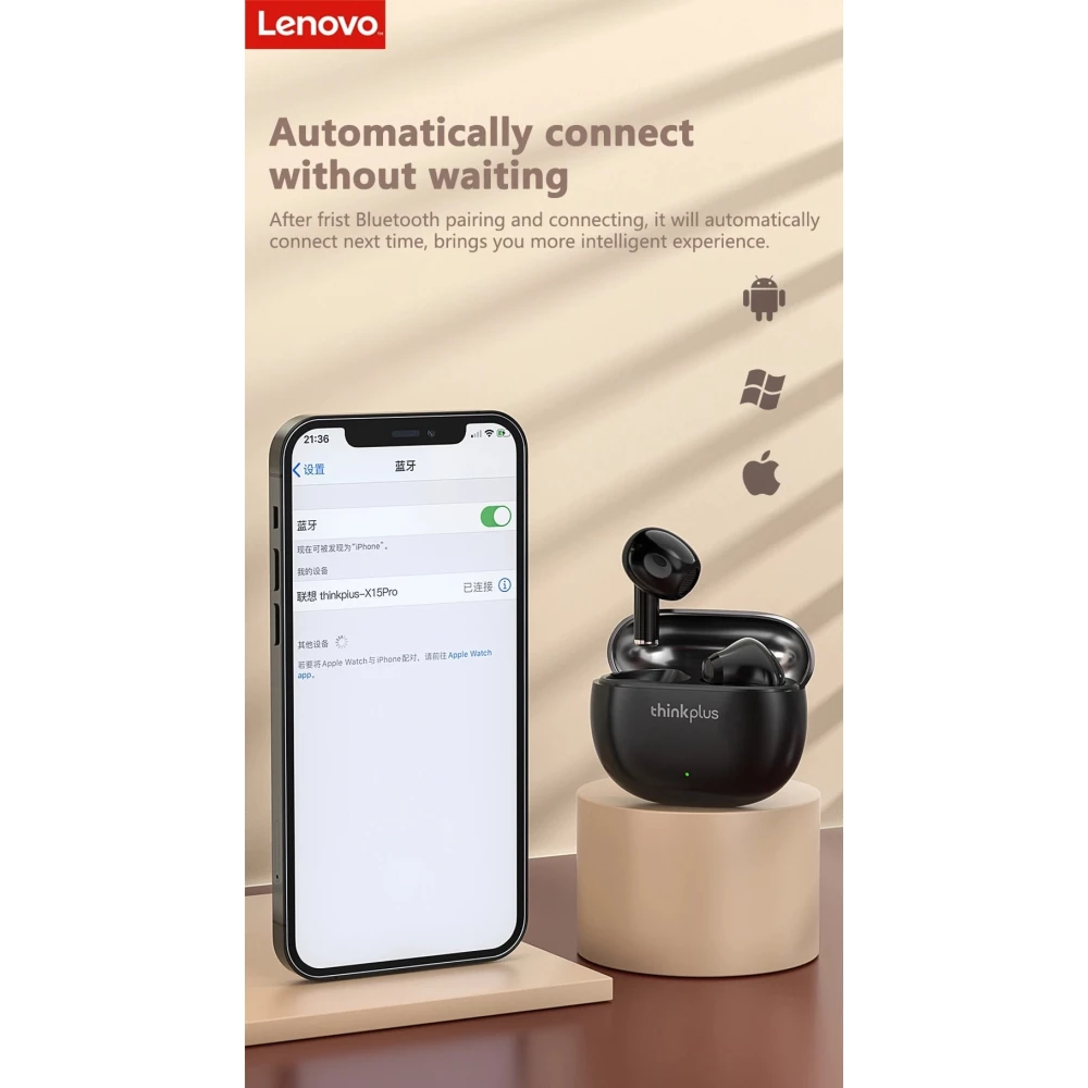 Безжични слушалки LENOVO ThinkPlus Live pods - X15 Pro, SinglePoint TWS