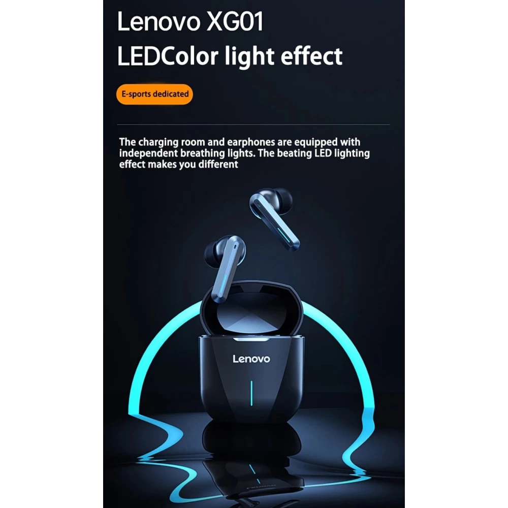 Безжични слушалки LENOVO ThinkPlus Live pods - XG01, Gaming TWS