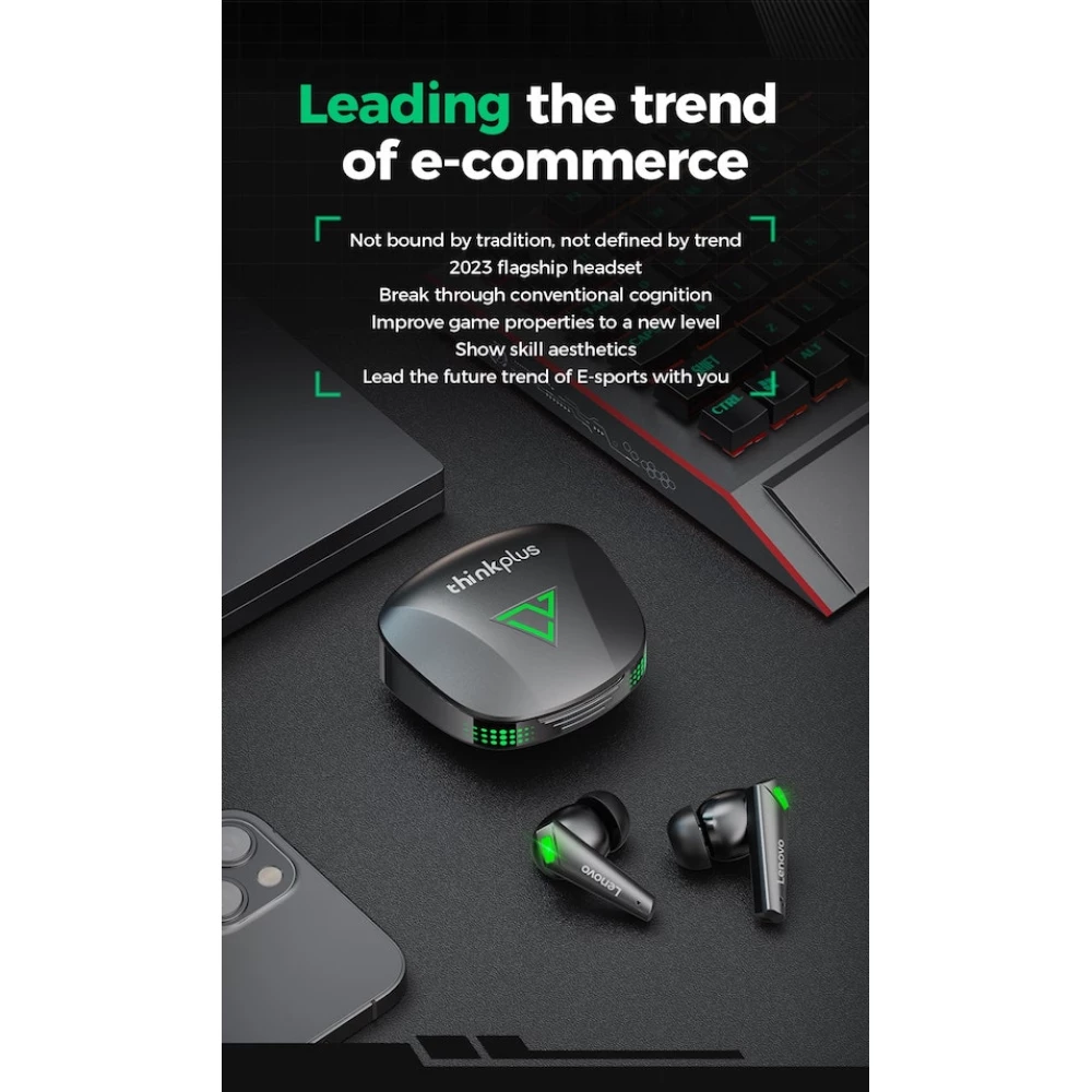 Безжични слушалки LENOVO ThinkPlus Live pods - XT85 II, TWS