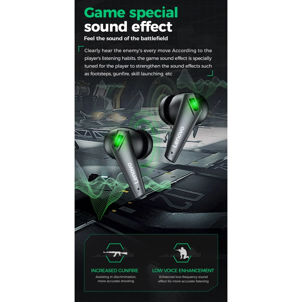 Безжични слушалки LENOVO ThinkPlus Live pods - XT85 II, TWS