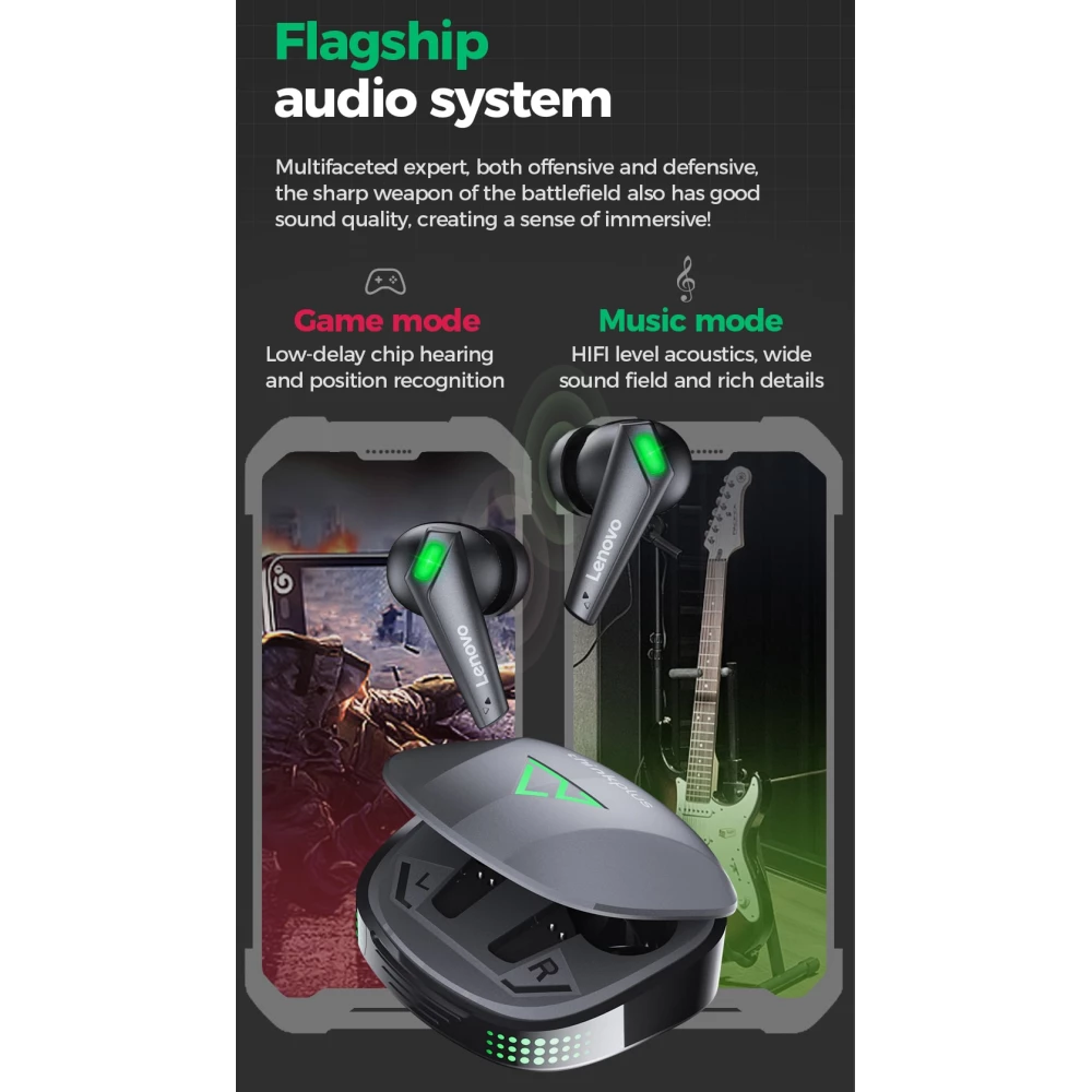 Безжични слушалки LENOVO ThinkPlus Live pods - XT85 II, TWS