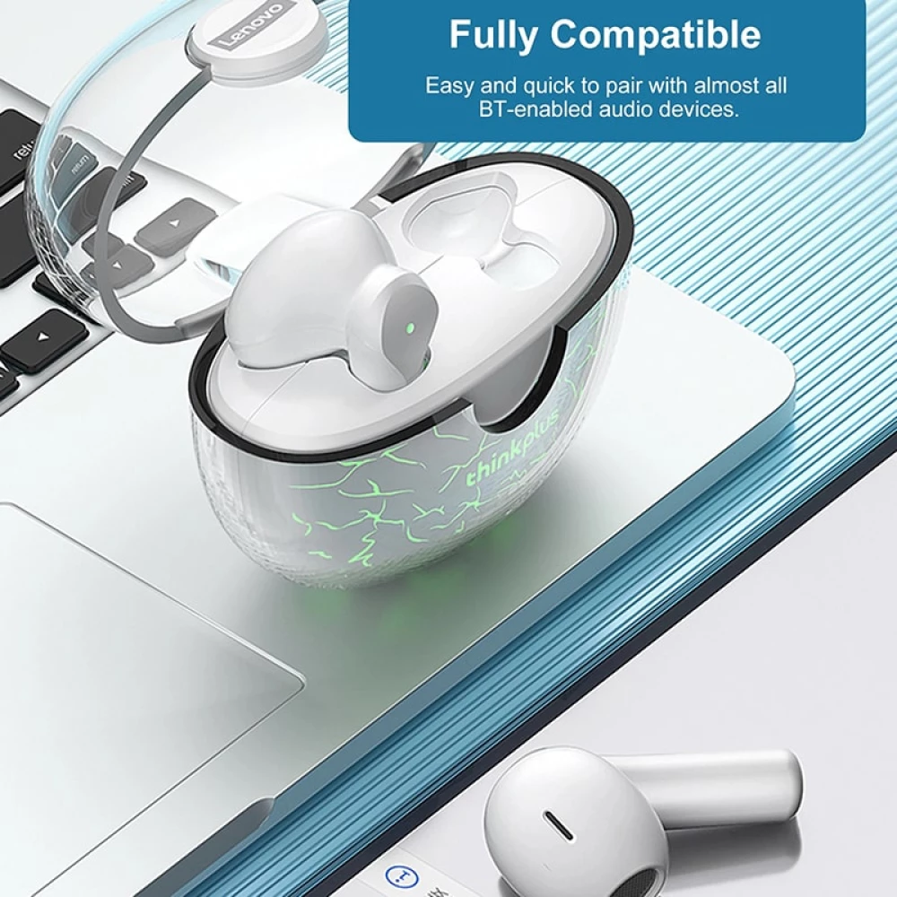 Безжични слушалки LENOVO ThinkPlus Live pods - XT95 Pro, Luminous TWS