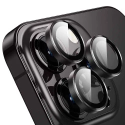Метални лещи за камера NORDIC за Apple iPhone 13 Pro - черни 