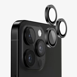 Метални лещи за камера NORDIC за Apple iPhone 16 Pro Max - титаниево черни