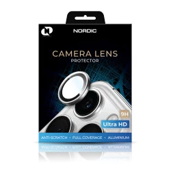 Метални лещи за камера NORDIC за Apple iPhone 15 Pro Max - естествен титаний