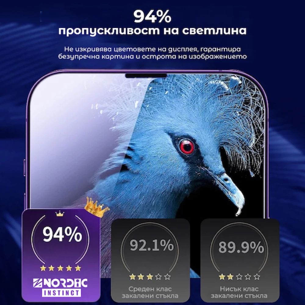   Стъклен протектор NORDIC instinct 3D за Samsung Galaxy S24, ЯПОНСКИ МАТЕРИАЛИ