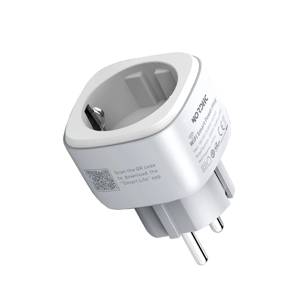 Интелигентен контакт NORDIC - 16А, работи с App - Tuya / SmartLife