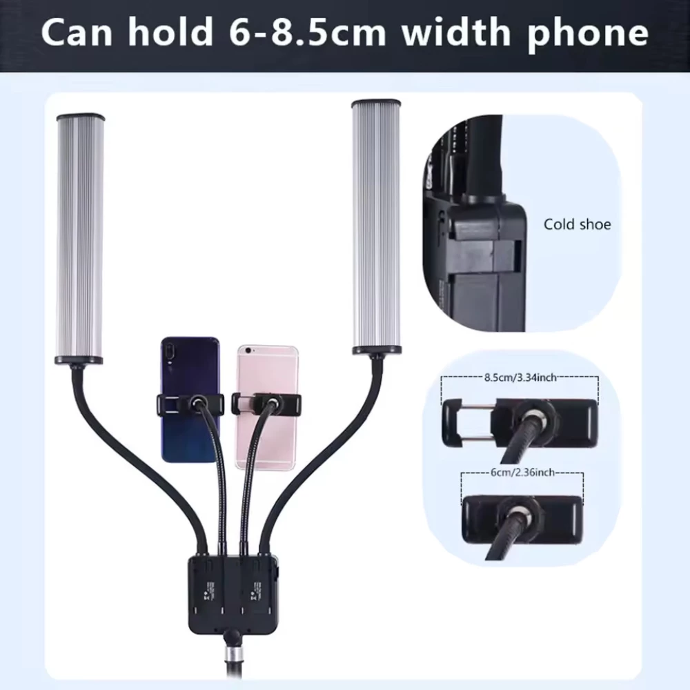       Козметична LED лампа с двойно рамо OEM